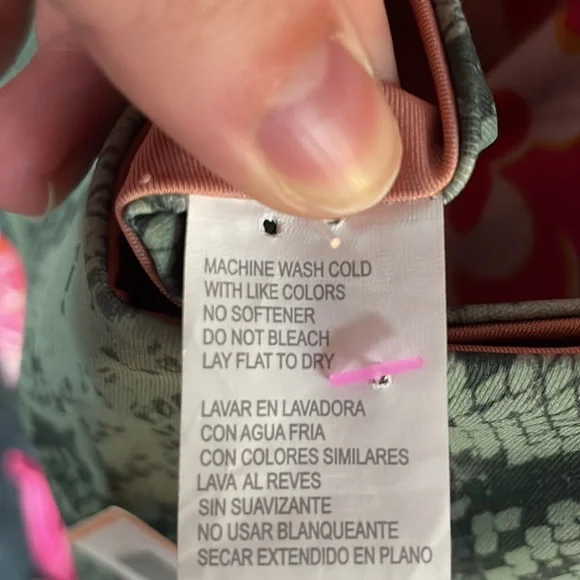 NWT Fabletics Green Snakeskin Print Sports Bra, sz 3X - Picture 5 of 5